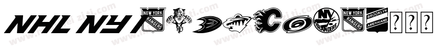 NHL NY Islanders字体转换